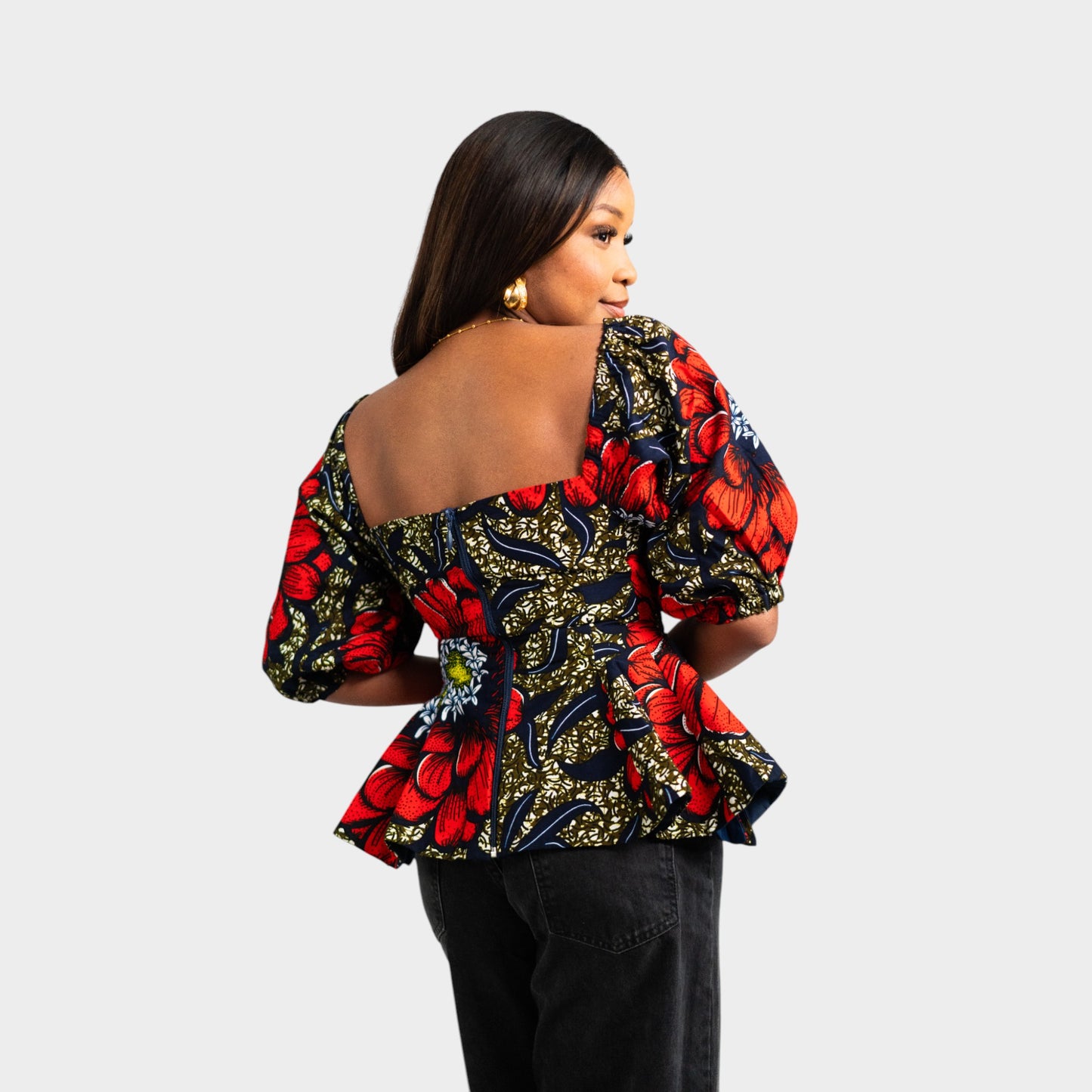 Flora Peplum Top image 8