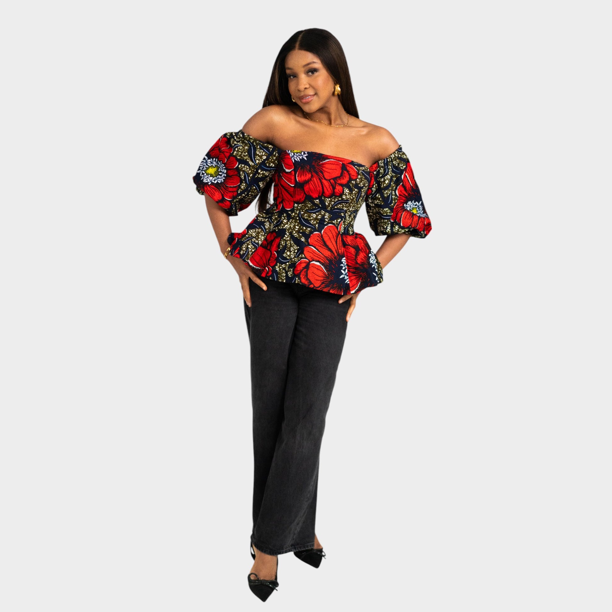 Flora Peplum Top image 4