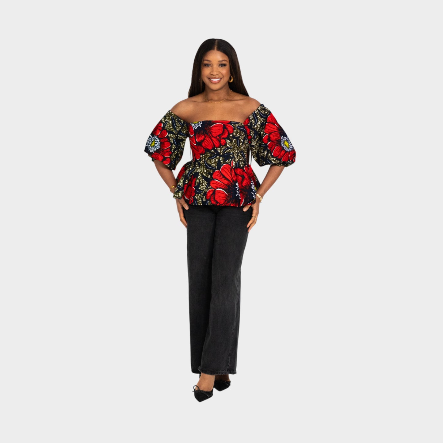 Flora Peplum Top image 2