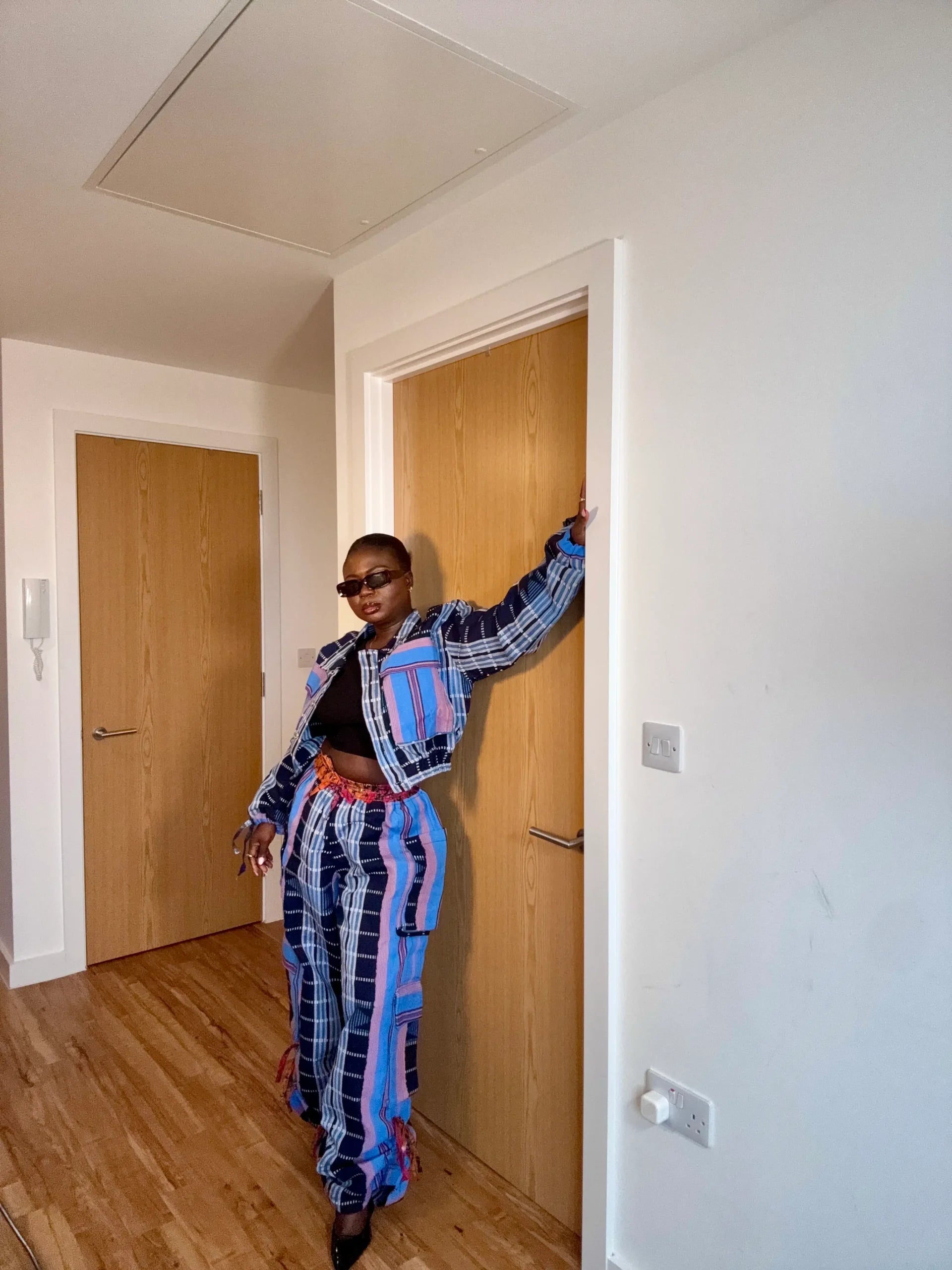 Simbi Aso Oke Jacket Alone- Waves image 2