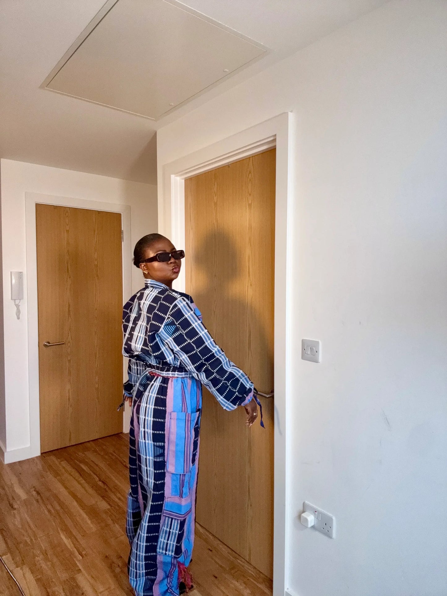 Simbi Aso Oke Jacket Alone- Waves image 3