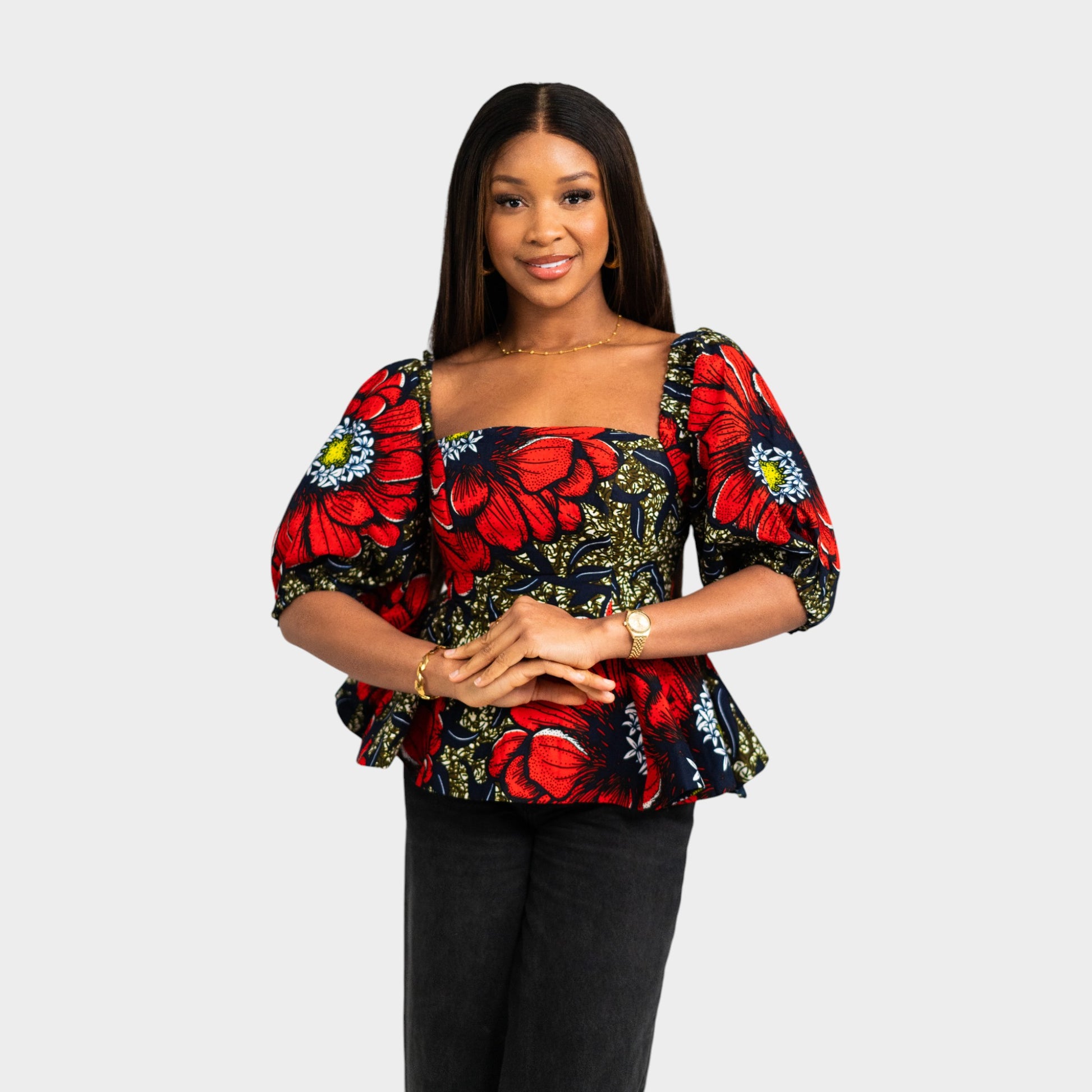 Flora Peplum Top image 0