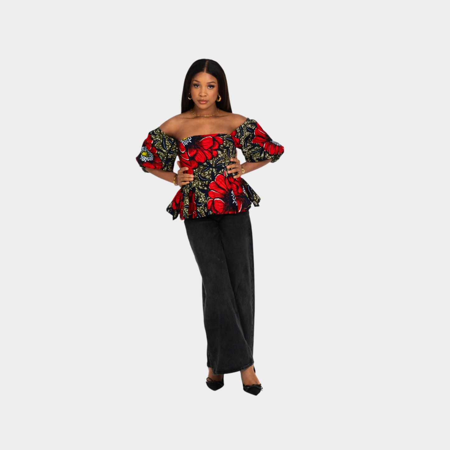 Flora Peplum Top image 3