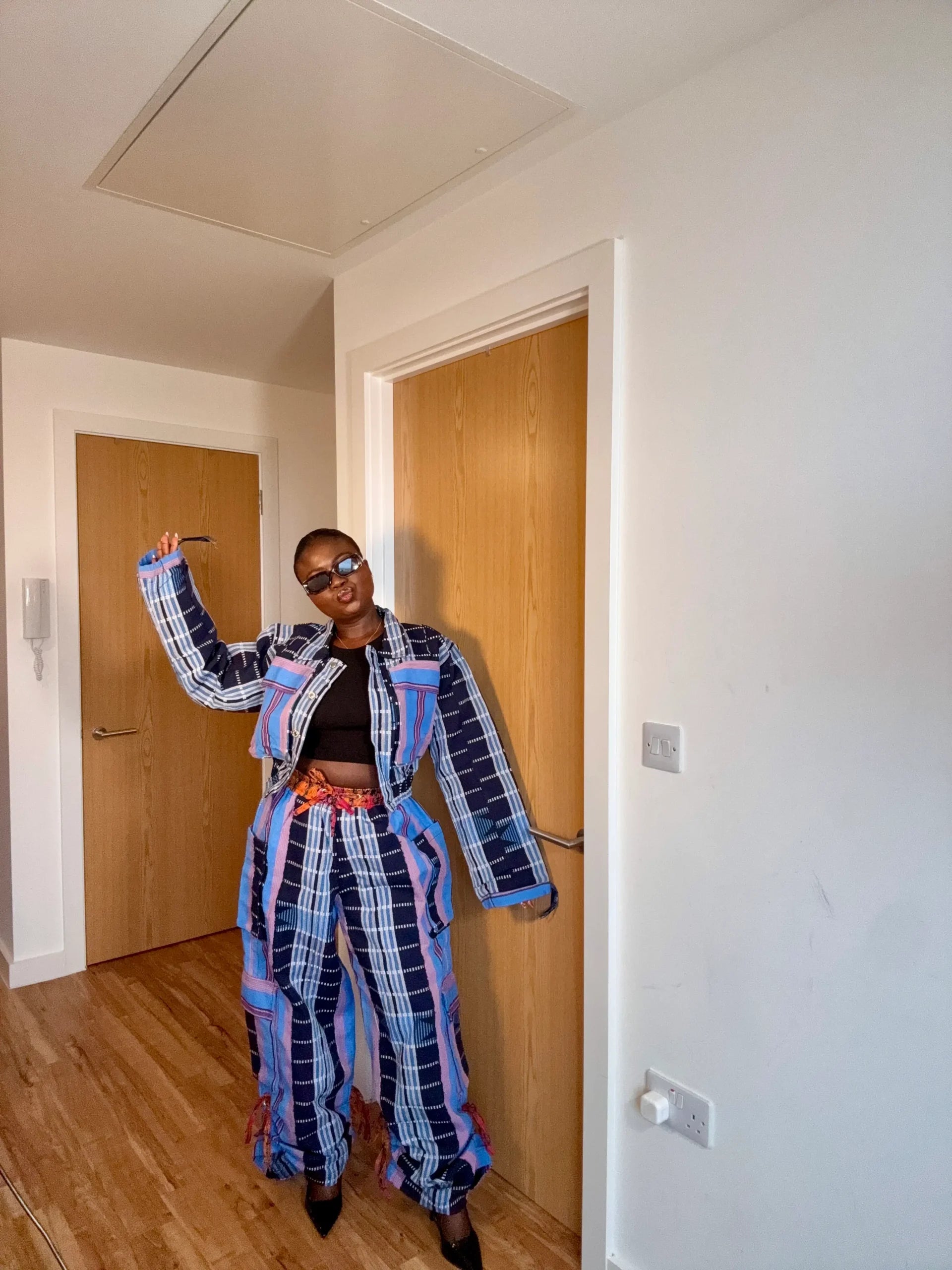 Simbi Aso Oke Two Piece - Waves image 2