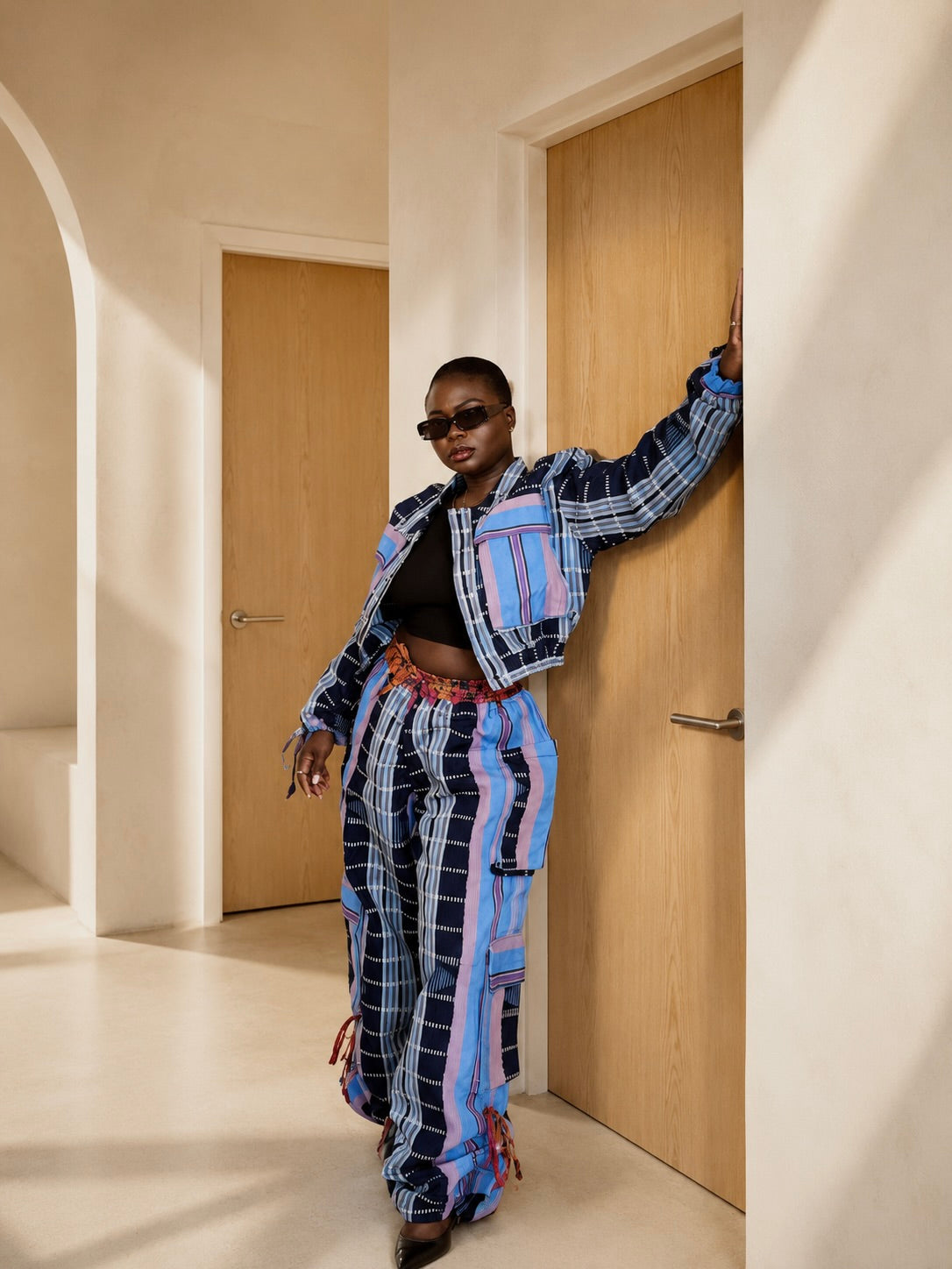 Simbi Aso Oke Two Piece - Waves