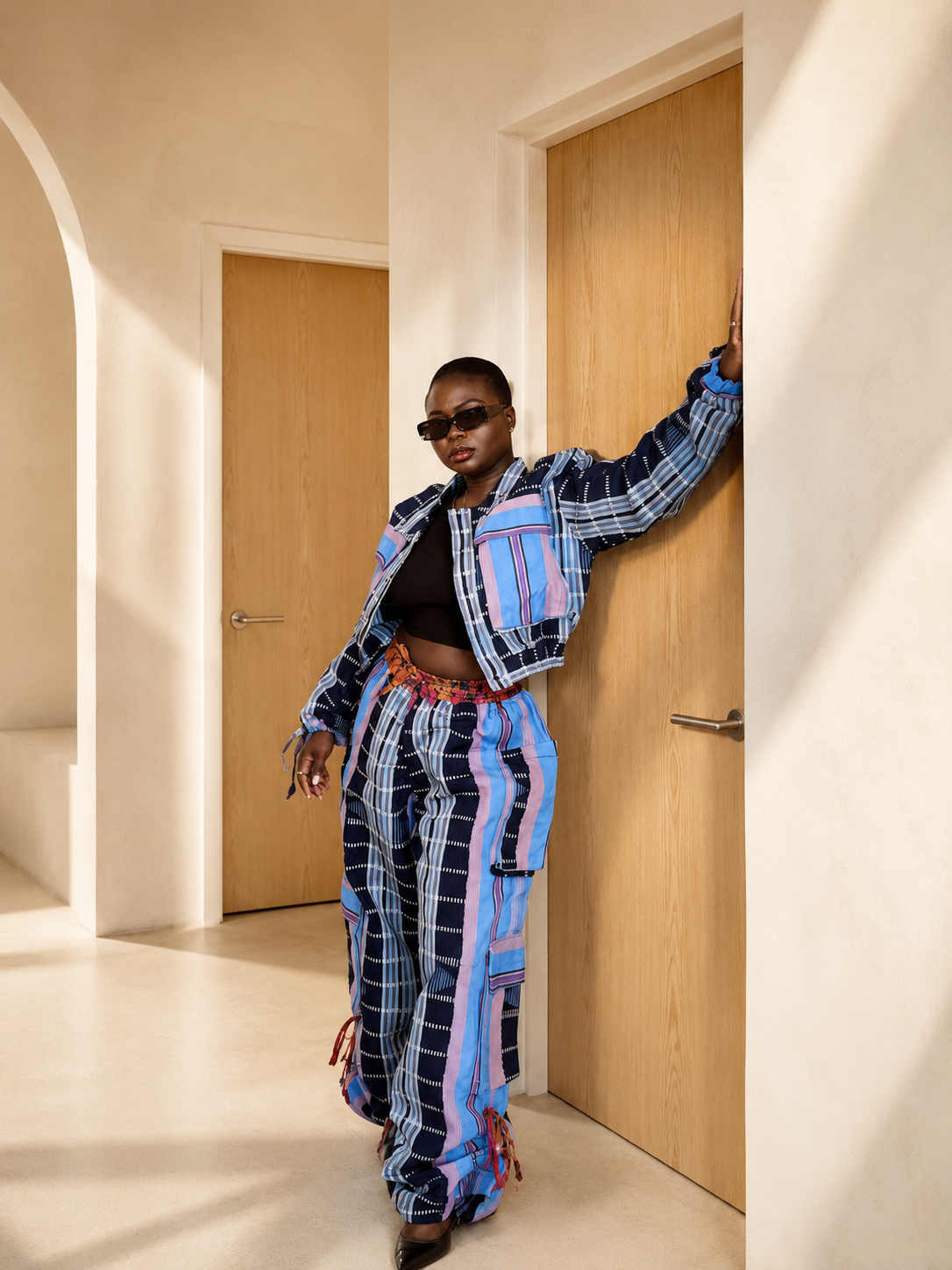 Simbi Aso Oke Two Piece - Waves