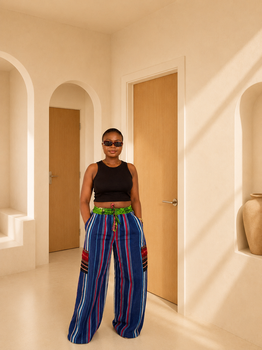 Simbi Aso Oke Pant -Siesta