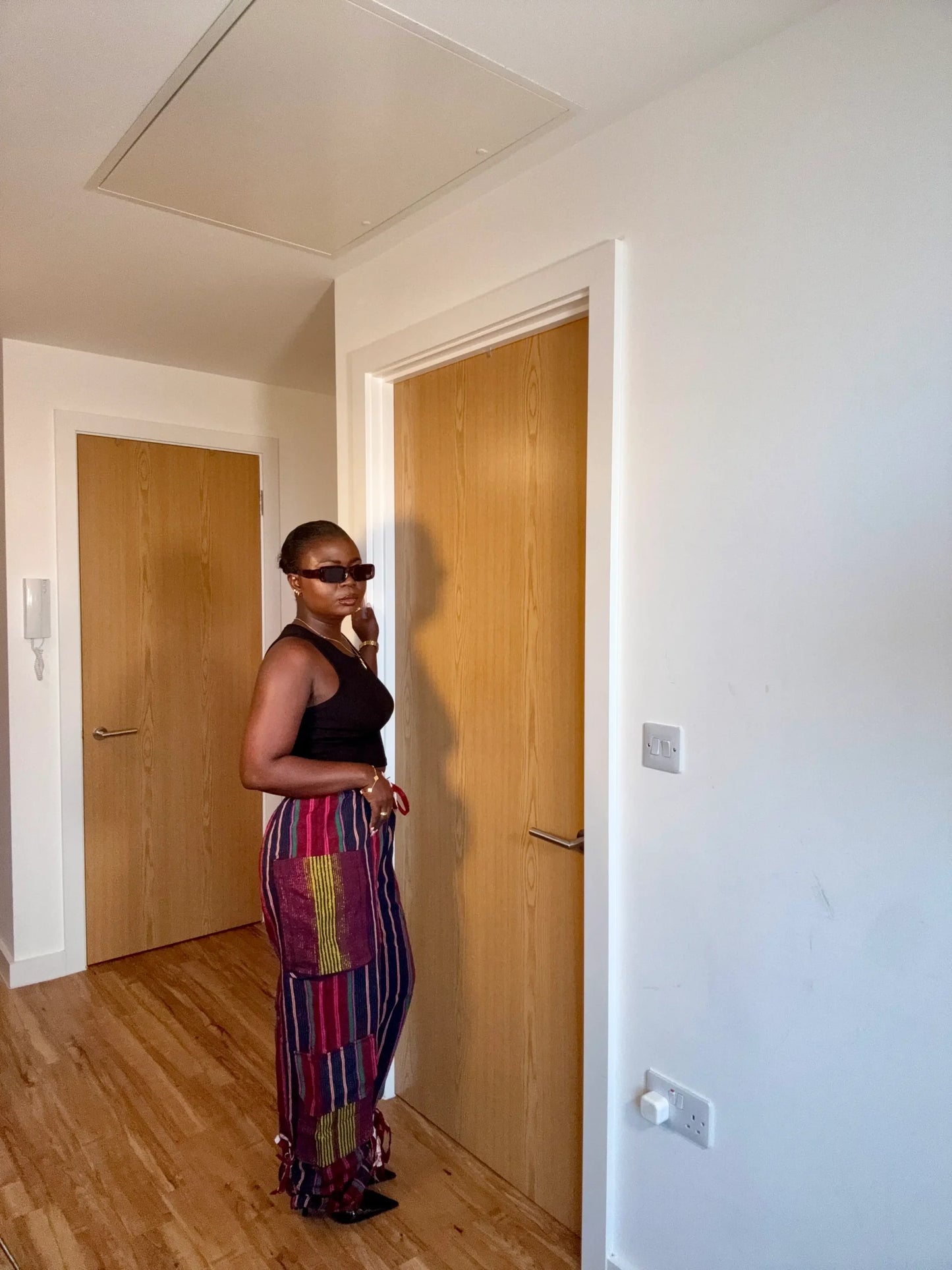 Simbi Aso Oke Pant -Desire image 1