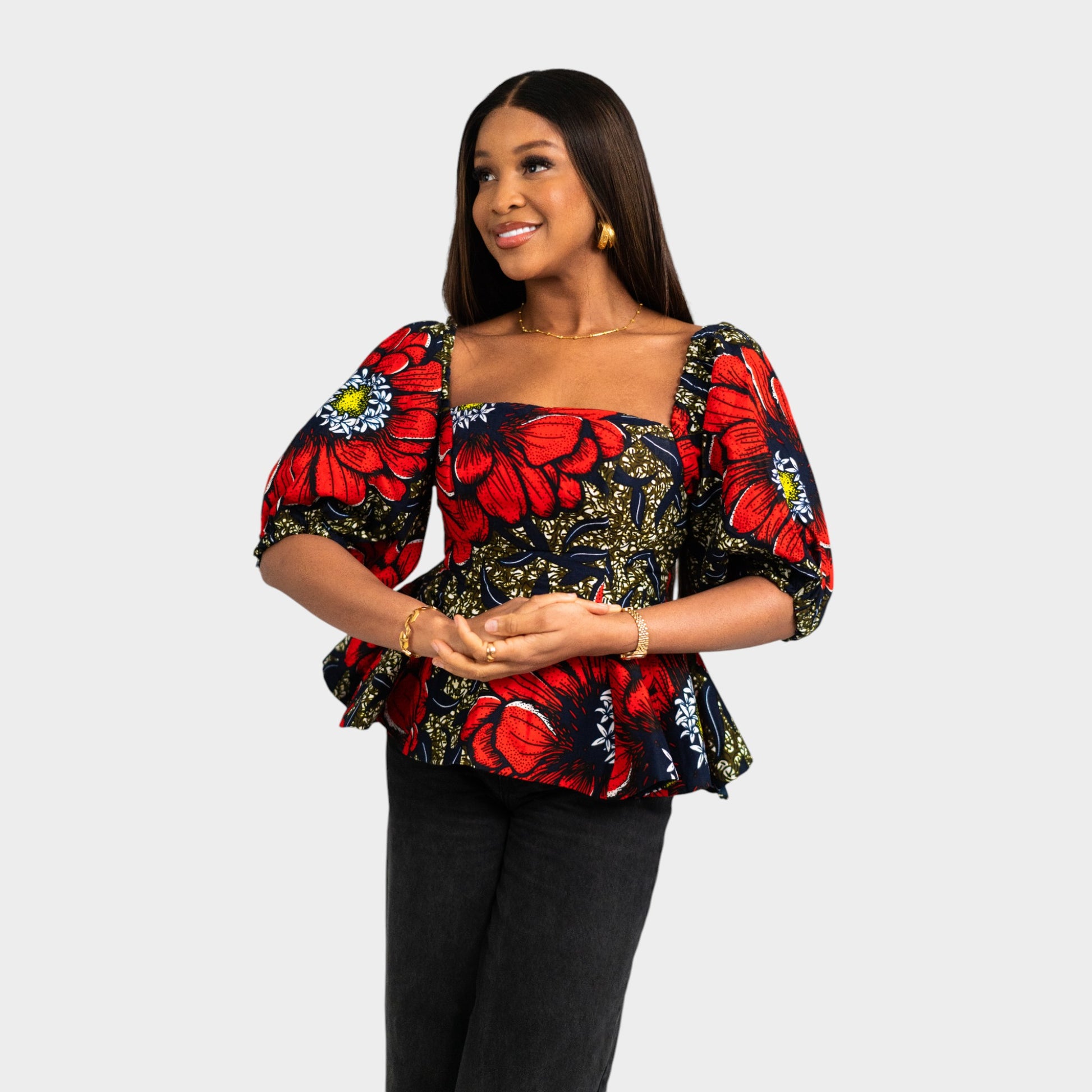 Flora Peplum Top image 7