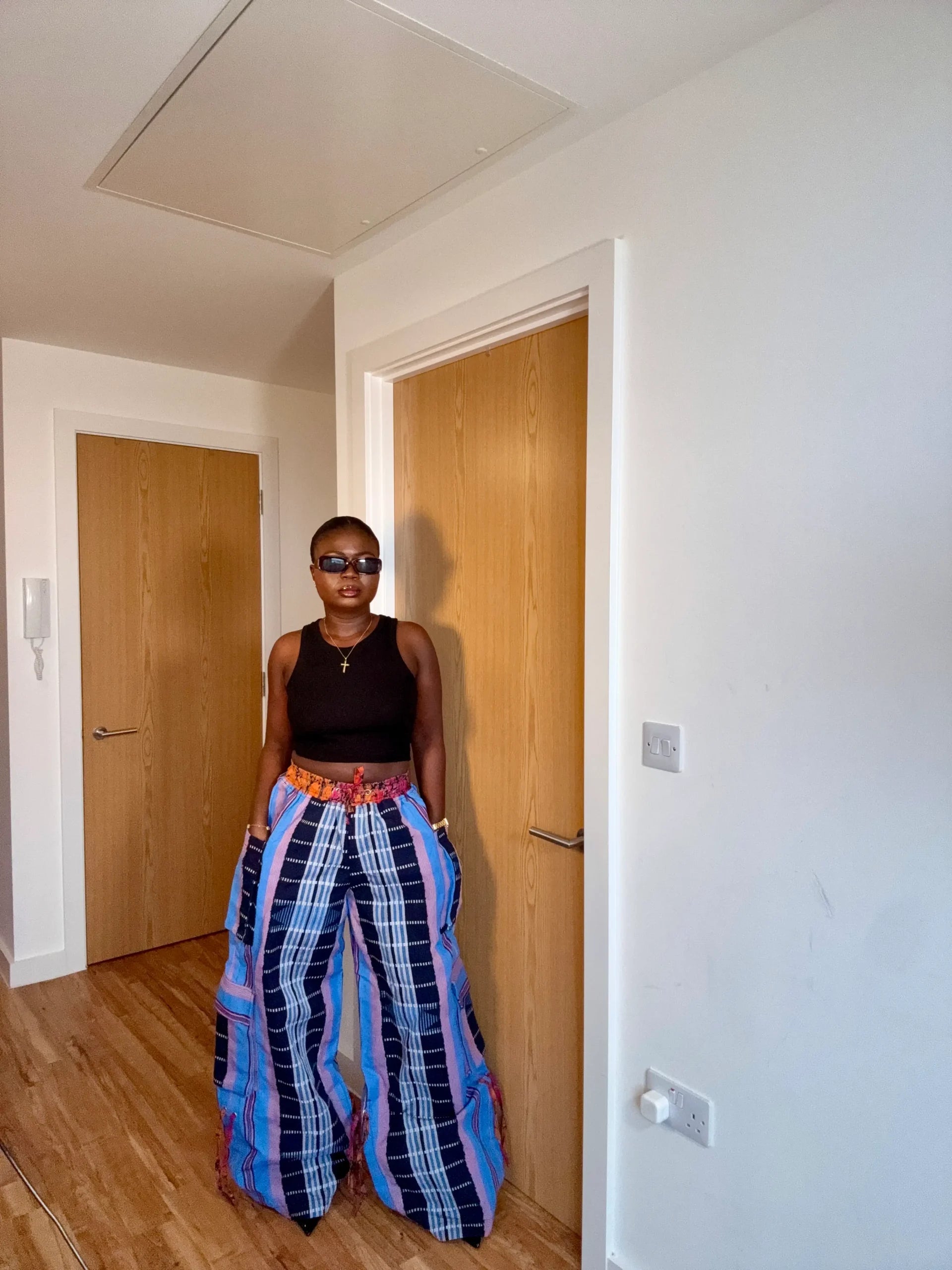 Simbi Aso Oke Pant Alone - Waves image 1