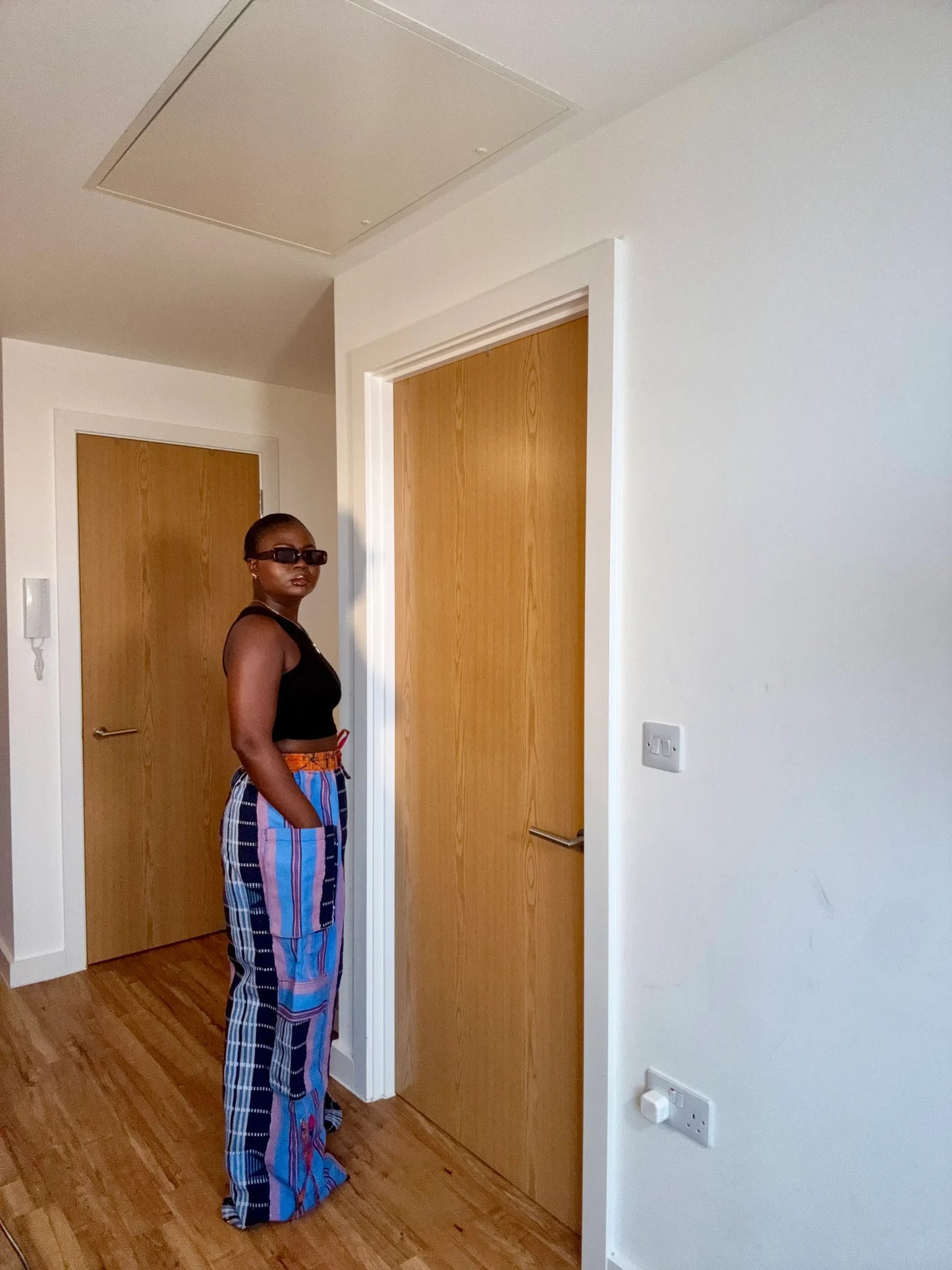 Simbi Aso Oke Pant Alone - Waves image 2