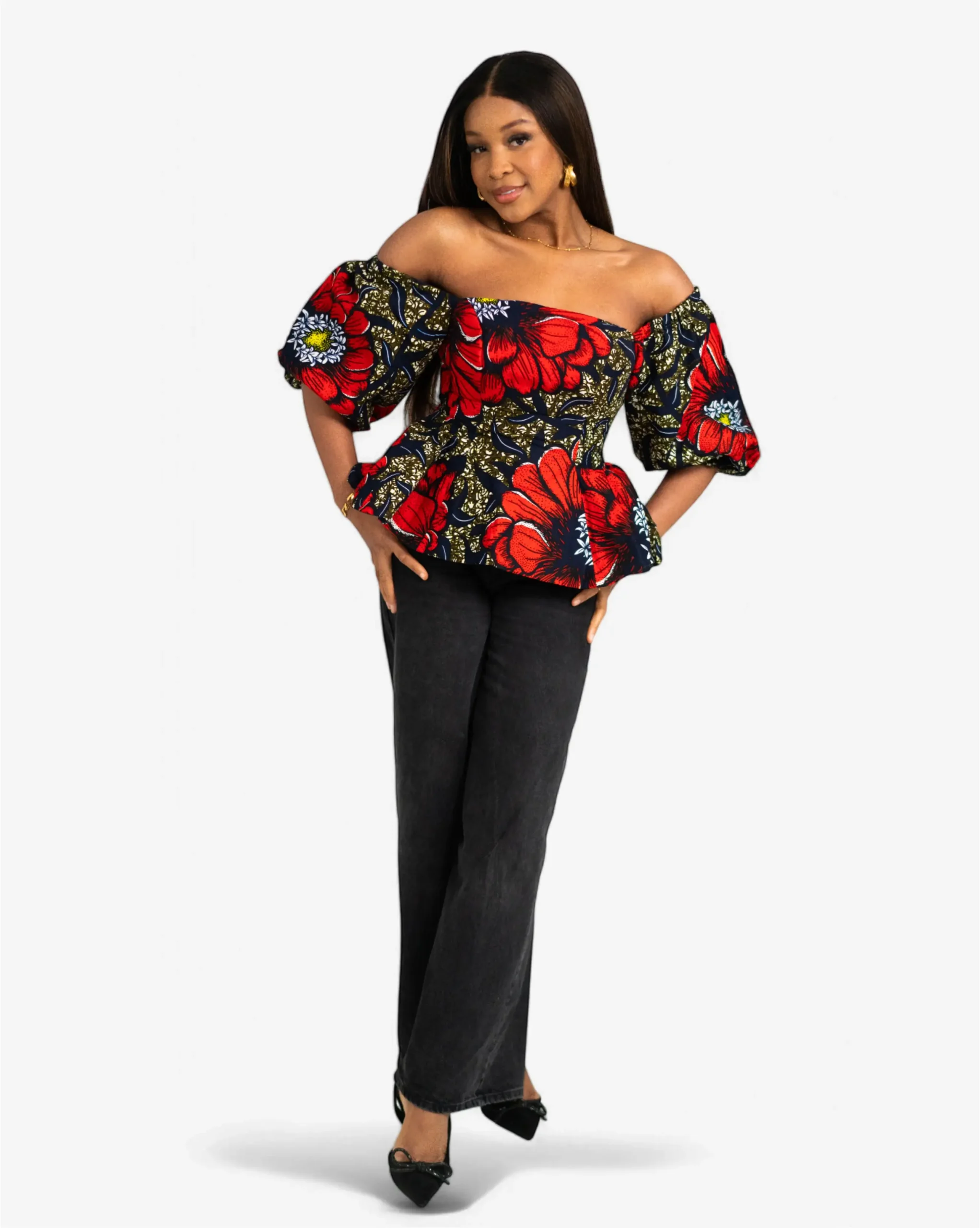 Flora Peplum<br/> Top